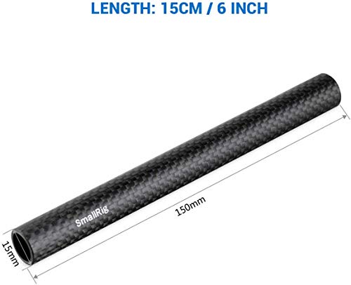 Smallrig 15Mm Carbon Fiber Rods (6 Inch) For 15Mm Rail Support System- 1872 #TOP6