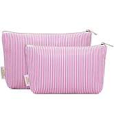 Wandering Nature Makeup Bag Small Cosmetic Bag for Purse 2 Pack Small Make Up Pouch Cute Travel P...