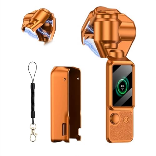 for DJI Osmo Pocket 3�p�ی�P�[�X�A�w�b�h�J�o�[�A�|�[�^�u���X�g���[�W�{�b�N�X�F�h�o�A�Ϗ����A�ϗ������A�X�g���b�v�t���̃t���J�o�[�ی�J�o�[ (�I�����W 1��)