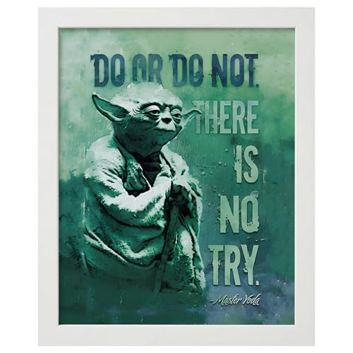 Do or Do Not Motivational Wall Art Print – Inspirational Sci-Fi Inspired Quote Poster for Office, Dorm, or Living Room – Fantasy Wisdom Décor for Daily Inspiration – 8x10 Unframed