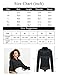 Tapata Womens Bodysuit Blouse Button Down One-Piece Long Sleeve Solid Office Work Shirt Casual Tops, Black, XX-Large