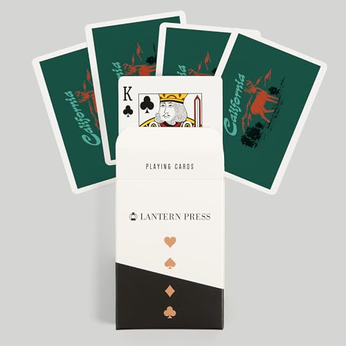 Lantern Press Baraja Poker Vintage California 52 Cartas miniatura 6