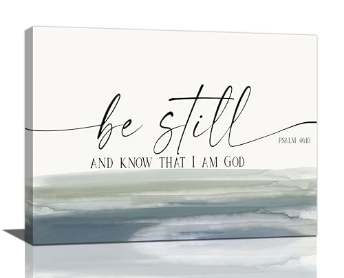 Large Christian Wall Art Bible Verse Psalm Pictures Wall Decor Be...