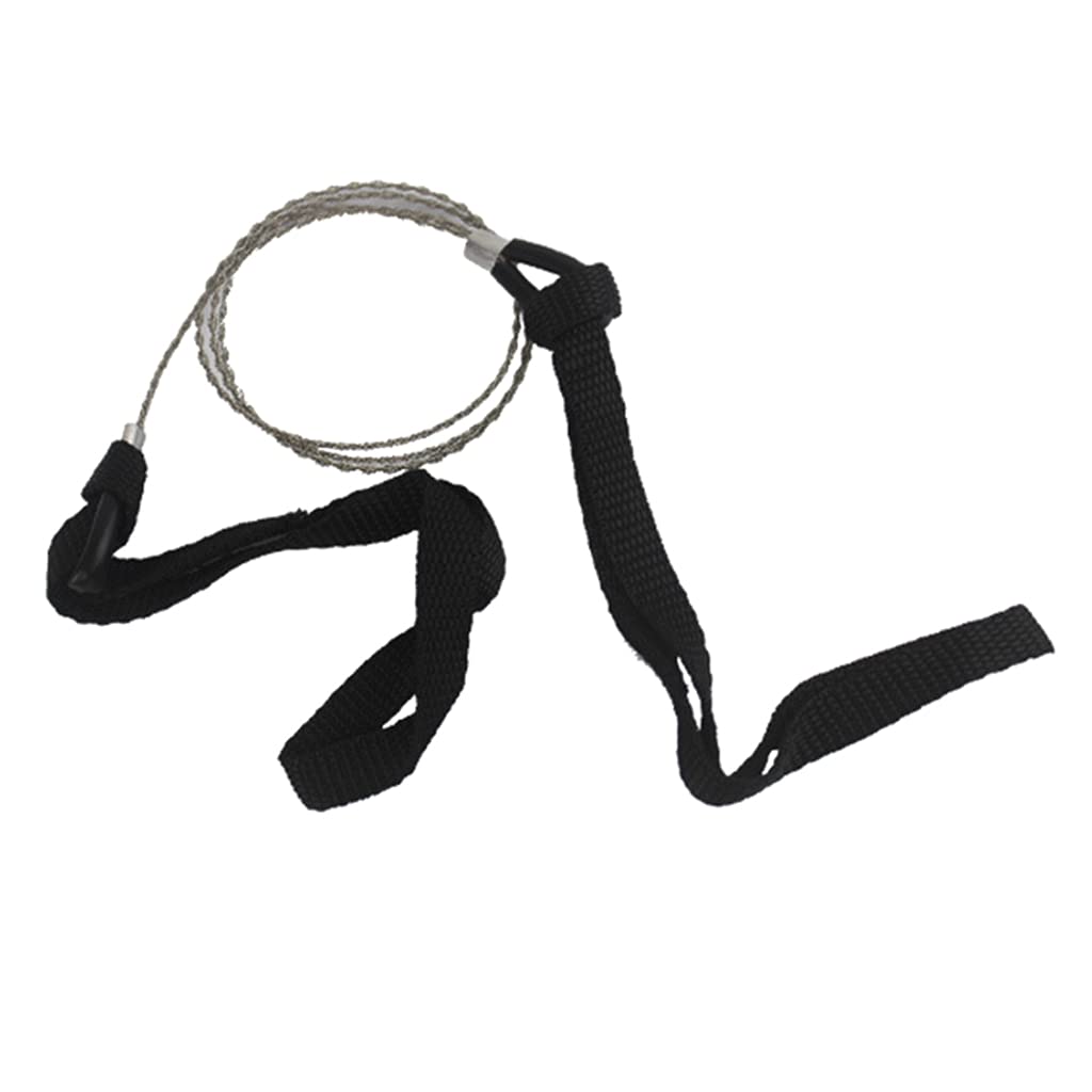 OVERTOYOU 28 In/ 72cm Wire Saw Rope Chain Saw Emergent Survival Camp Hike Outdoor Hunt Hand Tool Fretsaw Bushcraft Kit, As the Picture Shows