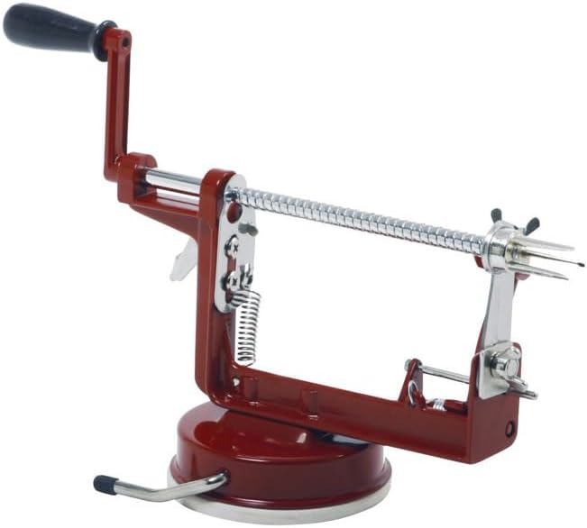 Norpro Apple Master-Apple, Potato, Parer, Slicer & Corer with Vacuum Base, Red frame Norpro Apple Master-Apple, Potato, Parer, Slicer & Corer with Vacuum Base, Red frame
