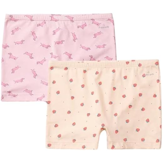 Girls Super Combed Cotton Stretch Shorties (Pack of 2)