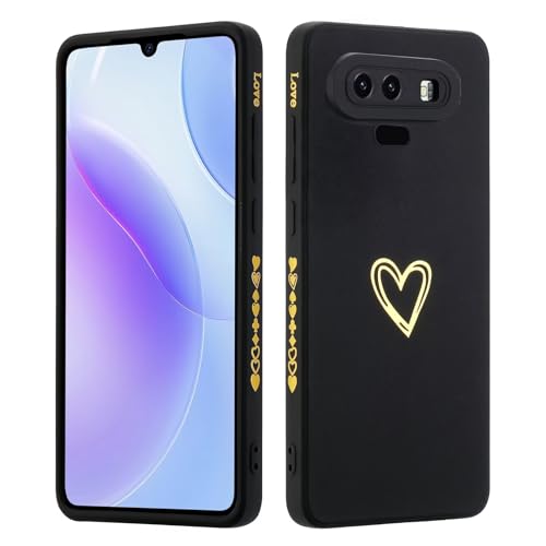 LENGRACE for Samsung Galaxy Note 9 Heart Pattern Case,TPU Slicone for Women Girls With Side Small Love Pattern Shockproof Soft Phone Case-black