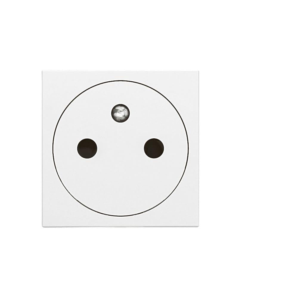 Legrand | Lot de 10 prises 2P+T 2 modules Mosaic, Blanc, 16A 250V, protection enfant renforcée pour sécurité, connexion rapide sans outil