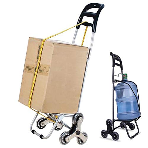 Einkaufstrolley, zusammenklappbarer Einkaufswagen auf Rollen, großer und leichter Einkaufstrolley mit abnehmbarer Tasche… – Bild 4