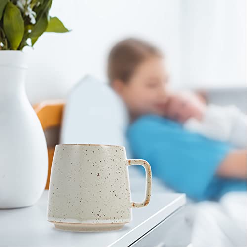 Hemoton Taza de café de cerámica Vintage taza de agua estilo japonés taza de agua con latte capuchino taza con mango… - Imagen 7