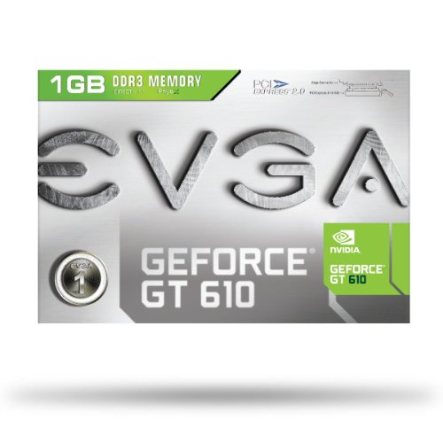 Evga Geforce Gt 610 1024Mb Gddr3, Dual Dvi, Mini-Hdmi Graphics Card 01G-P3-2616-Kr #TOP6