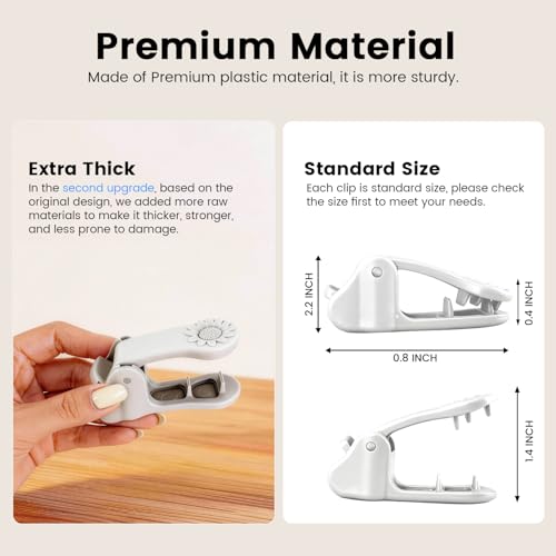 Image of Lockable Pee Pad Clips, with Adhesive Tape, for Indoor Wall Pads Secured, Extra Thick Clamps for Silicone Puppy Pad Holder Tary Secured, Tight Strong Clamp for Dogs, Cats Training