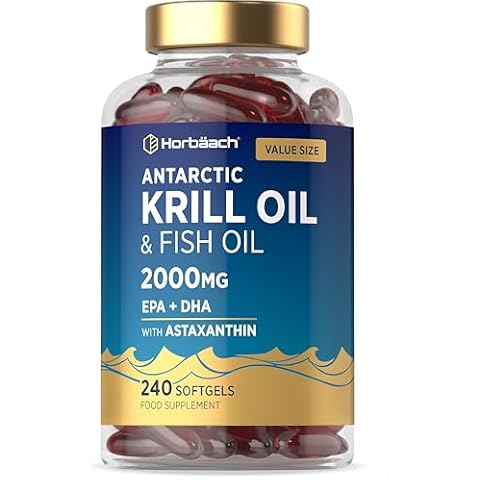 Horbaach Antarctic Krill Oil 2000mg Softgels Cover