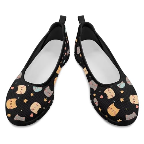 Image of Walking Shoes Women Breathe Mesh Slip On Sneakers Women Comfortable Lightweight