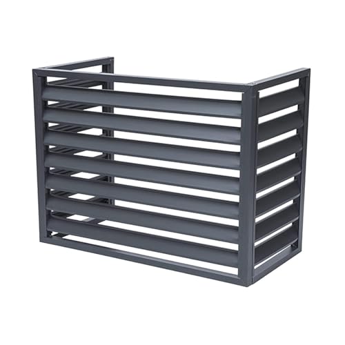 Cache pompe à chaleur extérieur en aluminium résistant aux intempéries