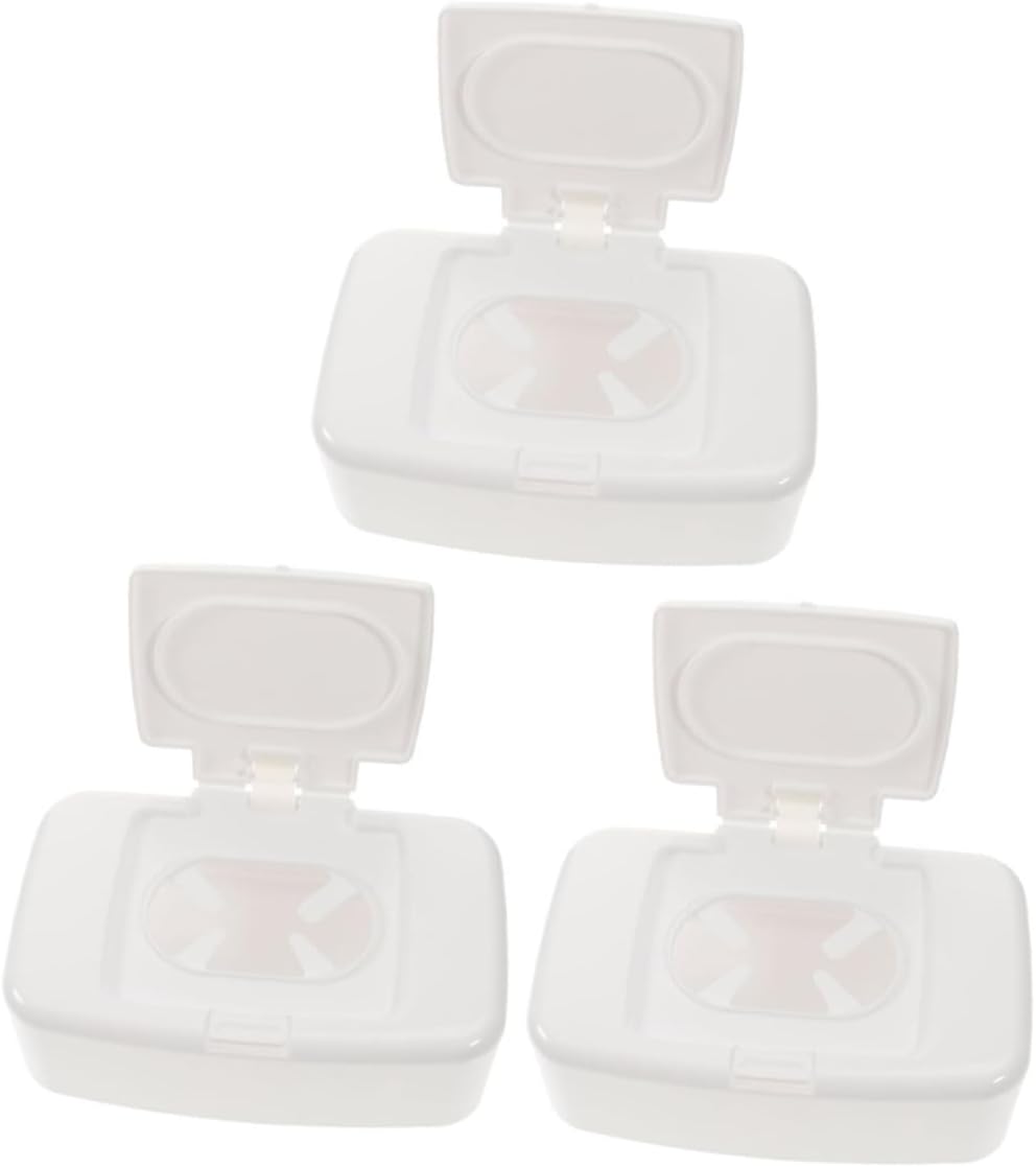 Plastic Wipes Box Wipes Dispenser Container Small Tissue Case Holder for Living Room