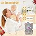 White Noise Machine for Baby with Bluetooth Speaker | Portable Baby Sound Machine Sleep Soother Music for Nursery & Travel, Soothing Lullabies Non-Looping Sounds, Timer, USB-C Rechargeable