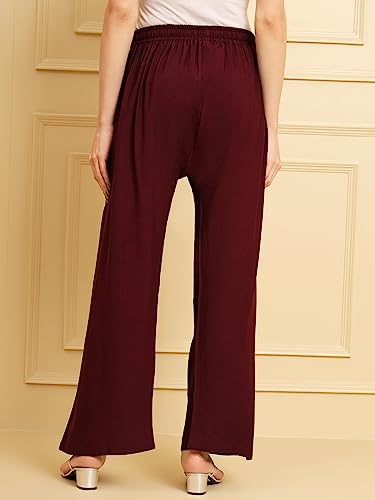 Image of Soft Colors Women Regular Fit Pocket Palazzo