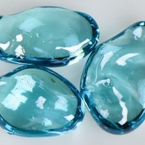 Blue Raspberry Iridescent Firepit Glass Medium 22 Lb Bag