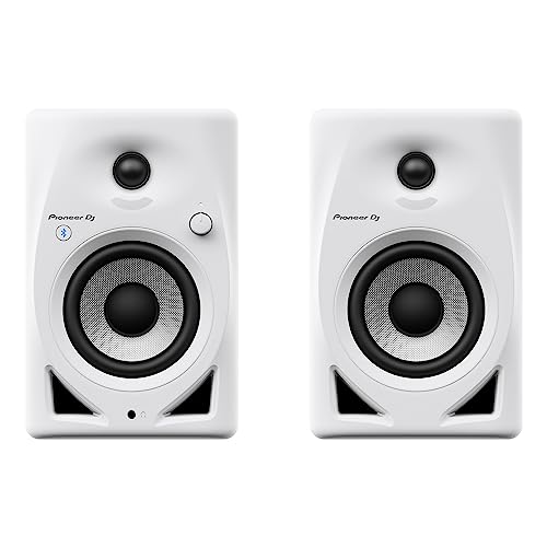 Image of Pioneer DJ DM-40D-BT-W 4-inch Desktop Active Monitor Speaker with Bluetooth - White