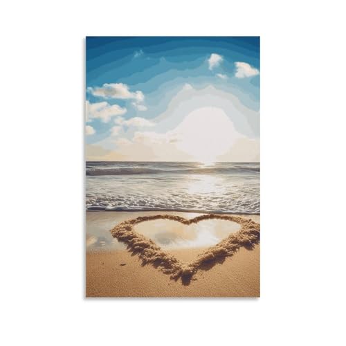Affiche pour salon et chambre moderne avec impression d'art mural plage