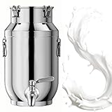 Lattina Olio 5 Litri Vuota Con Rubinetto Contenitore Inox Per Olio Distributore Di Bevande for Conservare Liquidi e Solidi,capacity-5liter
