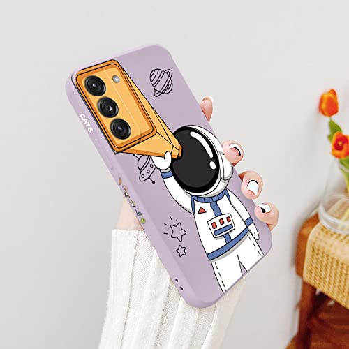 Protection Samsung S22 astronaute violette idéale pour les passionnés d'espace