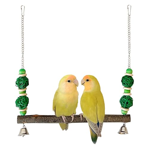 Altalena per uccelli – Amaca multiuso per parrocchetti e uccelli, versatile giocattolo per pappagalli con gancio per piccioncini, calopsitte, cacatua