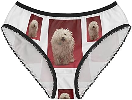 DogsMakeMeHappy Hungarian Komondor Panties, Hungarian Komondor Underwear, Cotton Funny Underwear, Panties For Women