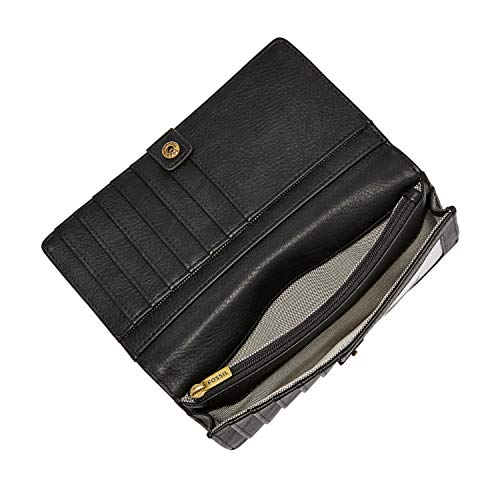 Fossil Women's Liza Leather Wallet Slim Minimalist Bifold, Black (Model: Sl7891001) #TOP2