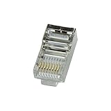 [Conector RJ45 Macho FTP Cat5e] [Blindado] en bolsa de 100. [Calidad superior] y [seguridad] (ideal para redes Ethernet). Conexiones efectivas.