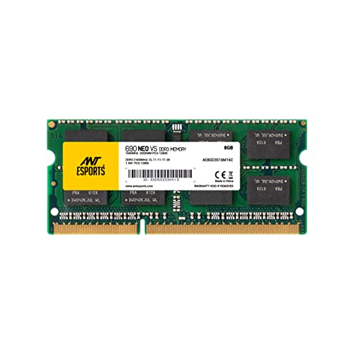 Ant Esports 690 NEO VS 8GB (1 * 8GB) DDR3 1600 MHz CL 11-11-11-28 SO-DIMM Laptop Memory – AE8GD3S16M16C For Rs. 819 @ 73 %