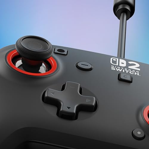 Turtle Beach Rematch Wired Gaming Controller - Officially Licensed for Nintendo Switch 2, Nintendo Switch/Switch Lite/OLED – Hall-Effect Thumbsticks, Audio Controls, Mappable Buttons – Black/Red by Turtle Beach - Image 7