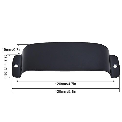 Bass Pickup Cover For Guitar, Durable Alloy Pickup Cover Protector Replacement Part (Black) Electric Guitar Pickup #TOP3
