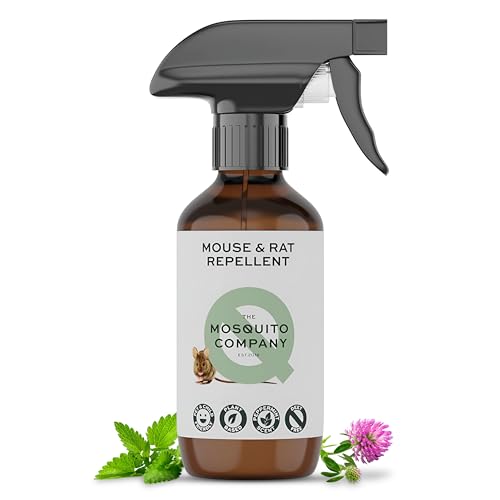 The Mosquito Company, Mouse & Rat Deterrent, Peppermint Oil Spray, Natural Ingredients, Humane Alternative to Traps and Poison, 250ml