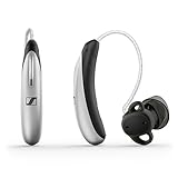 Sennheiser All-Day Clear Slim - OTC Self-Fitting Hearing Aid for Mild to Moderate Hearing Loss - All-Day Wear & Bluetooth - Gray, Black