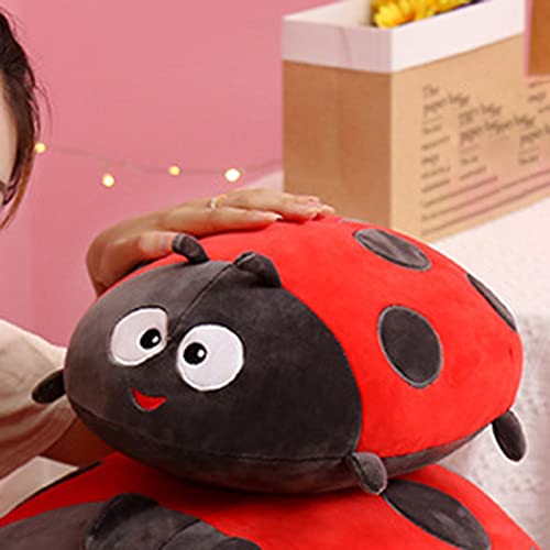 Brinquedo macio de pelúcia joaninha animal boneca brinquedo fofo almofada de abraço para aniversário