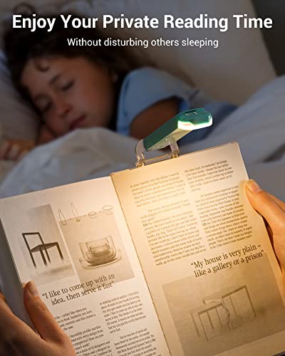 Dewenwils Usb Rechargeable Book Light For Reading In Bed, Warm White, Brightness Adjustable, Led Clip On Book Reading Lights, Perfect For Bookworms, Kids (Blue) #TOP5
