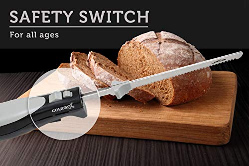 Courant Electric Knife Effortless Slicing And Carving, Soft Comfort Grip Handle With Precision Blades And Even Slicer #TOP2