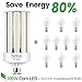 2 Pack 1200W Equivalent 100W LED Corn Bulbs 14500 Lumen 6500K Daylight White Corn Light Bulb Super Bright E26/E39 Base LED Corn Light Bulb for Commercial Industrial Lighting Warehouse Workshop Street