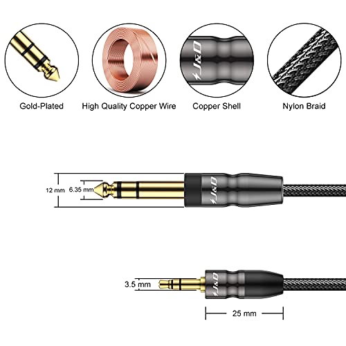 J&D 3.5mm to 6.35mm Stereo Audio Cable - Image 2