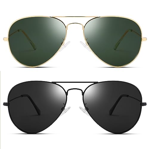 Hycredi Aviator Polarized Classic Sunglasses for Men Women Driving UV400 Protection Shades4