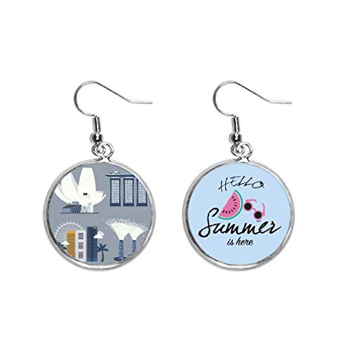 Pendientes de sandía inspirados en Singapur como regalo ideal