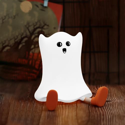 Dazhshun A059 Halloween Ghost Night Light,Cute Ghost Halloween Decor Silicone Led Warm Nursery Lamp cover
