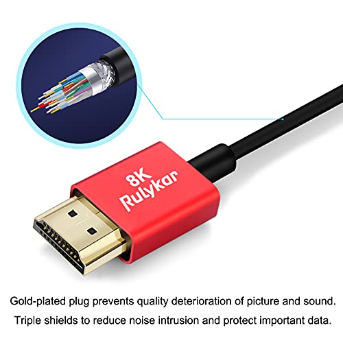 Rulykar HDMI 8k ケーブル 1.5m HDMI 2.1 -1.5 m-JP の商品画像 5