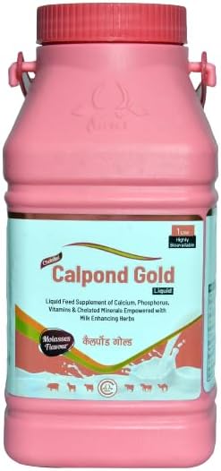 Carus Calpond Gold (1Ltr) Suspension of Calcium,Phosphorus,Vitamins with Herbal Galactogogues for Dairy Animals