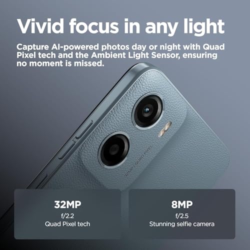 Motorola Moto e15 6.67" 90Hz Display, 64GB Storage, Android 14, 5200 mAh Battery Unlocked Smarphone (Misty Blue) - Image 4