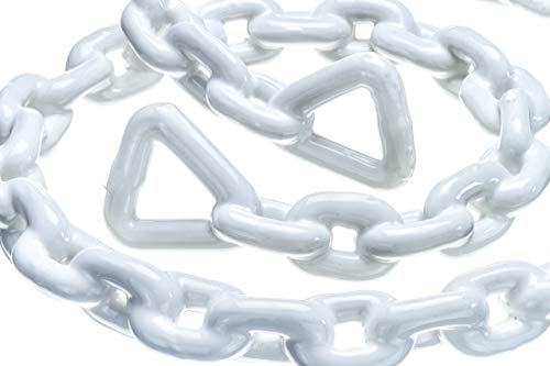 image for SEACHOICE 44441 PVC-Coated Anchor Lead Chain – White – 5/16 x 60 I