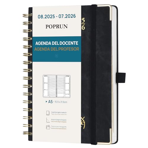 POPRUN Agenda del Docente 2025 2026 A5 Spirale - Agenda