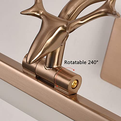 Luces para espejo de baño de 71cm ajustables con iluminación retro 2